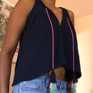 Romeo & Juliet Couture Blue Top